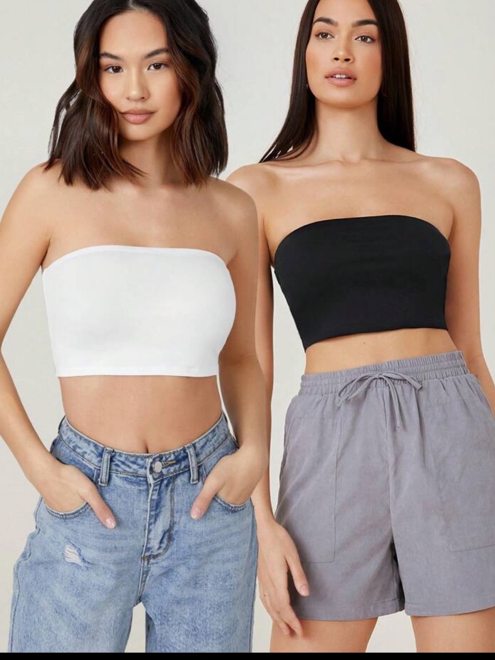 2 Crop Tube Tops